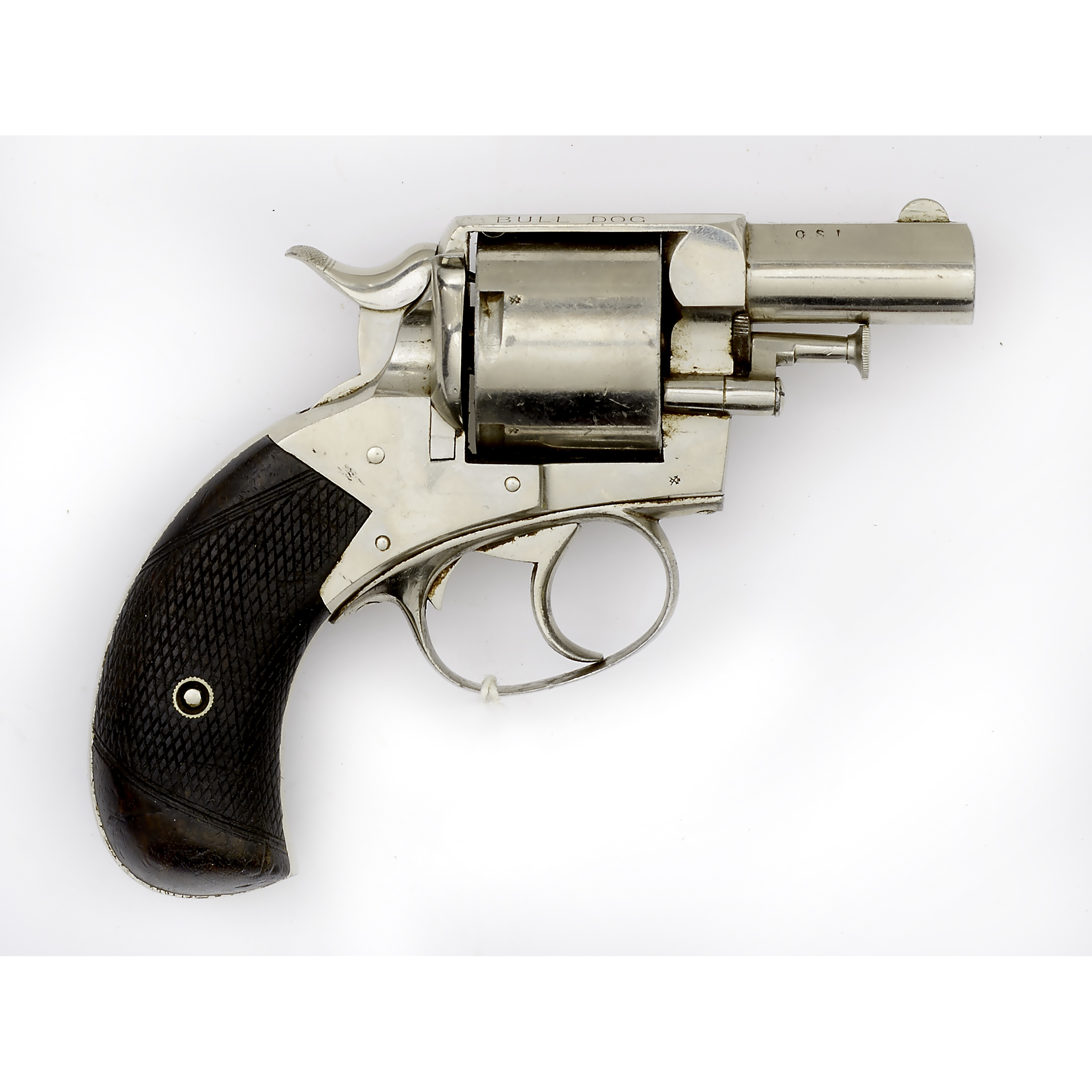 Webley No.2 &ldquo;British Bulldog&rdquo; Army &amp; Navy DA Revolver, Nickel Finish | Cowan&rsquo;s Auction House