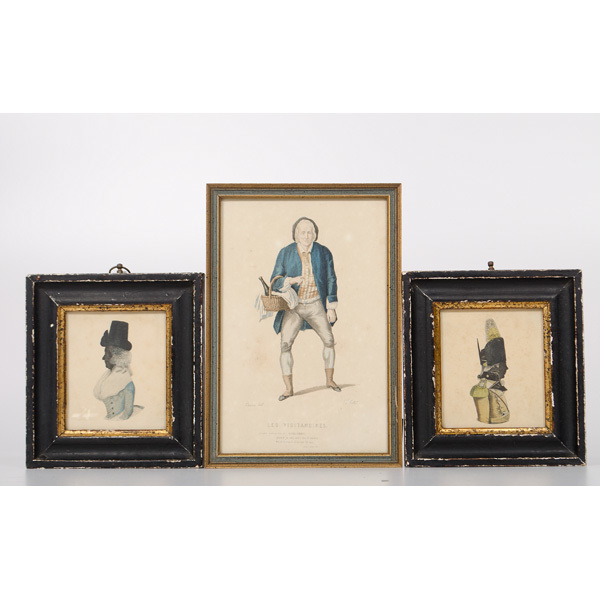 borghese miniature silhouette portrait prints plus cowan s
