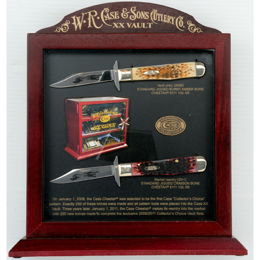 Case XX Cheetah Vault Commemorative Knife Set Cowan s Auction House