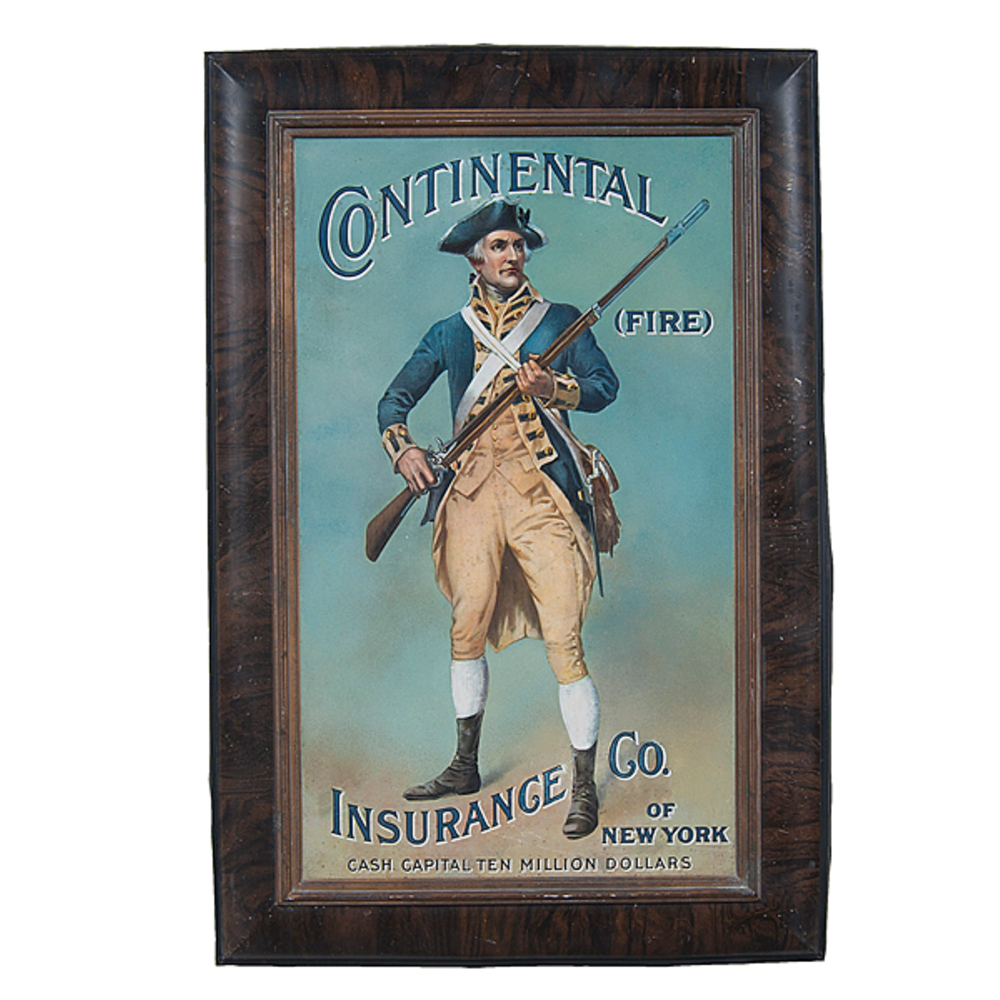 Continental Fire Insurance Sign Cowan�s Auction House