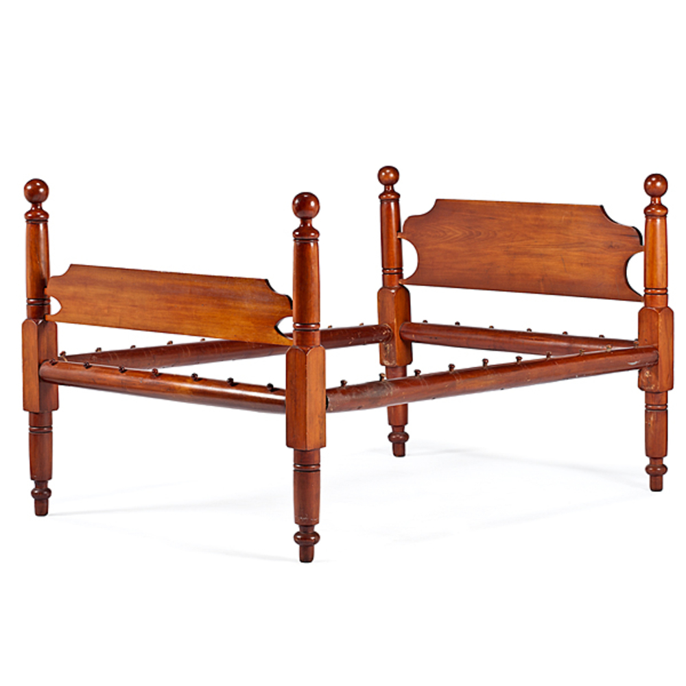 Cherry FourPost Rope Bed Cowan's Auction House The Midwest's Most