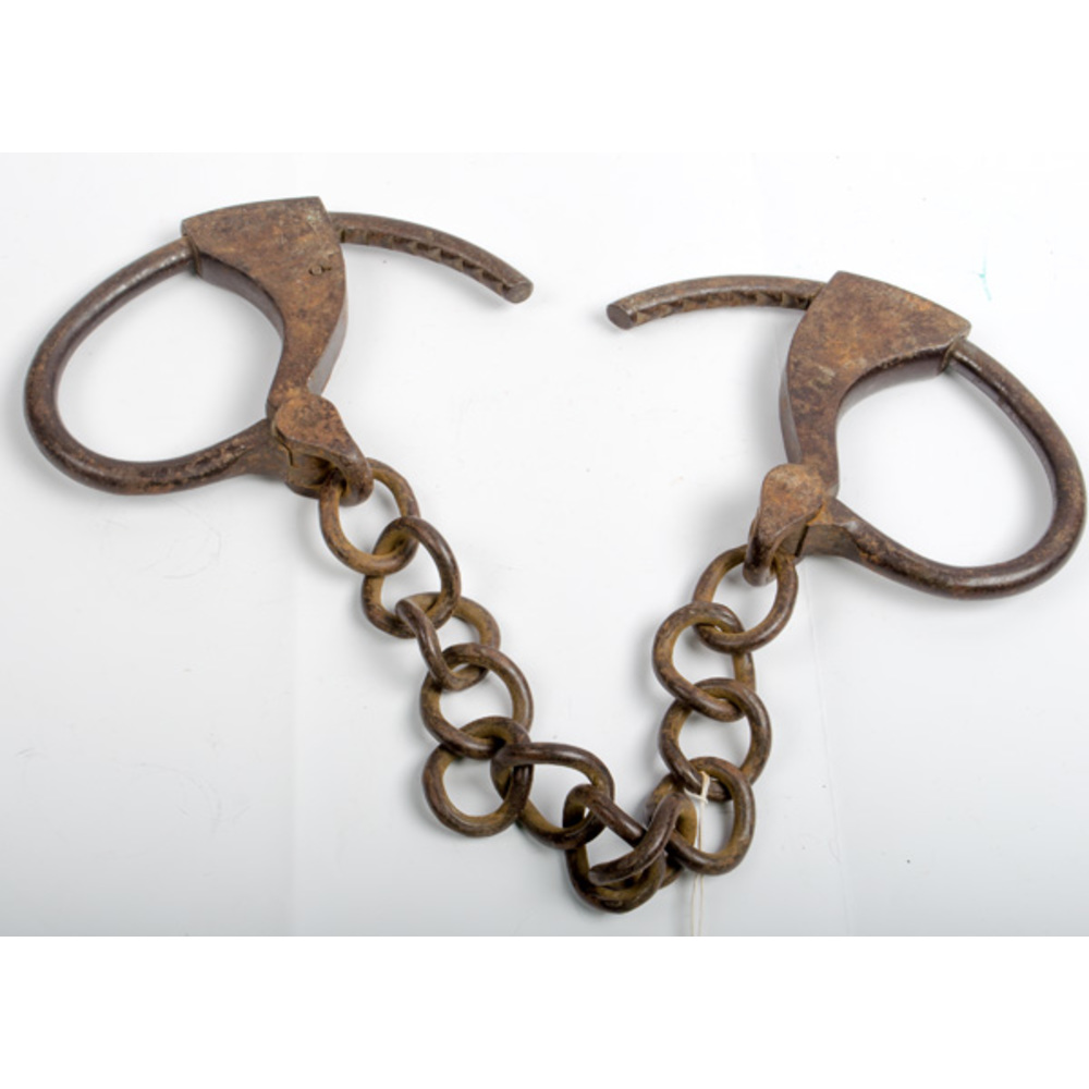 19th Century Iron Leg Shackles Cowan's Auction House The Midwest's