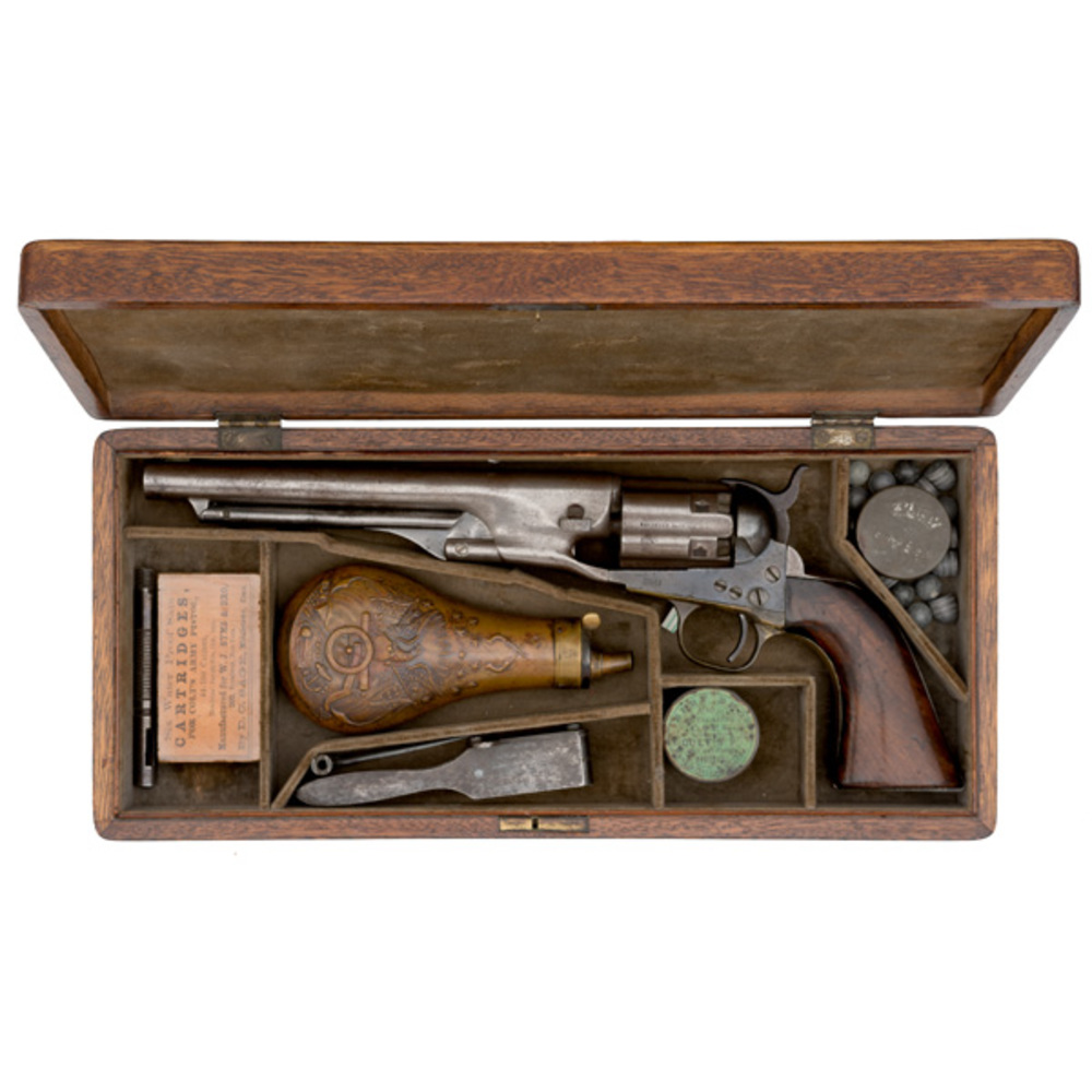 Cased Colt 1860 Army Fluted Cylinder Cowan s Auction House The