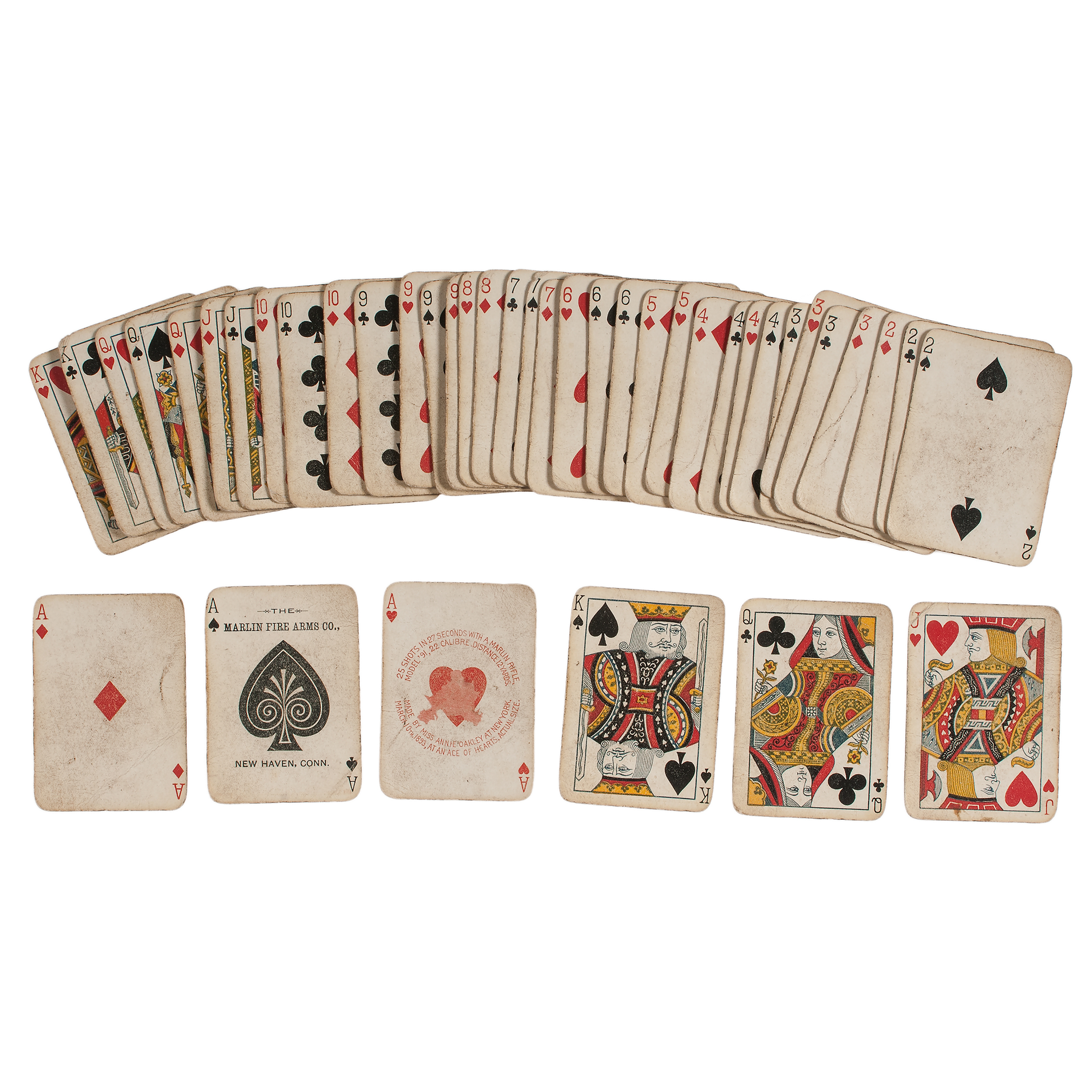 Marlin Fire Arms Co. Deck of Playing Cards with an Annie Oakley Ace |  Cowan's Auction House: The Midwest's Most Trusted Auction House / Antiques  / Fine Art / Art Appraisals