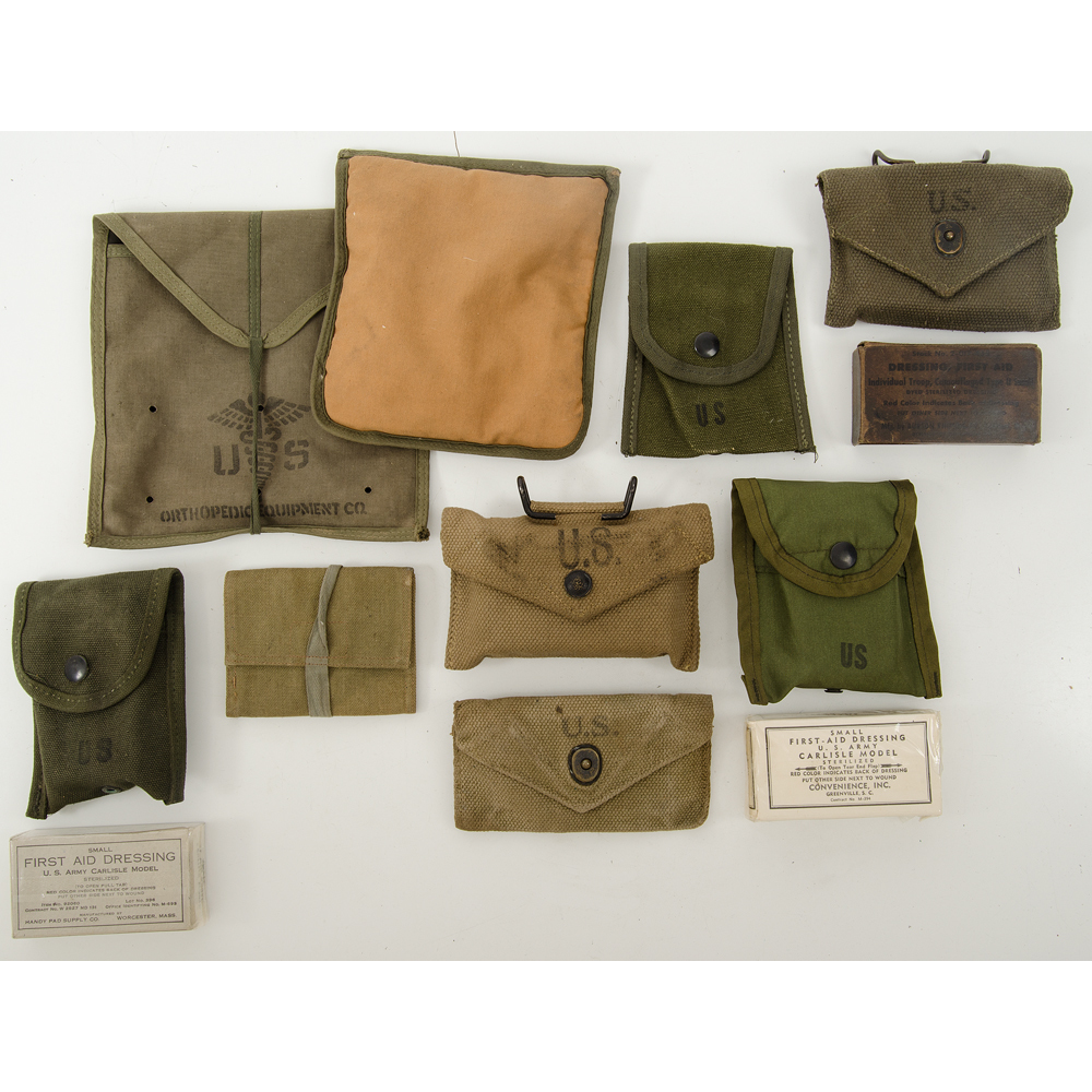 Lot Of US Army First Aid Pouches Cowan s Auction House The Midwest s 