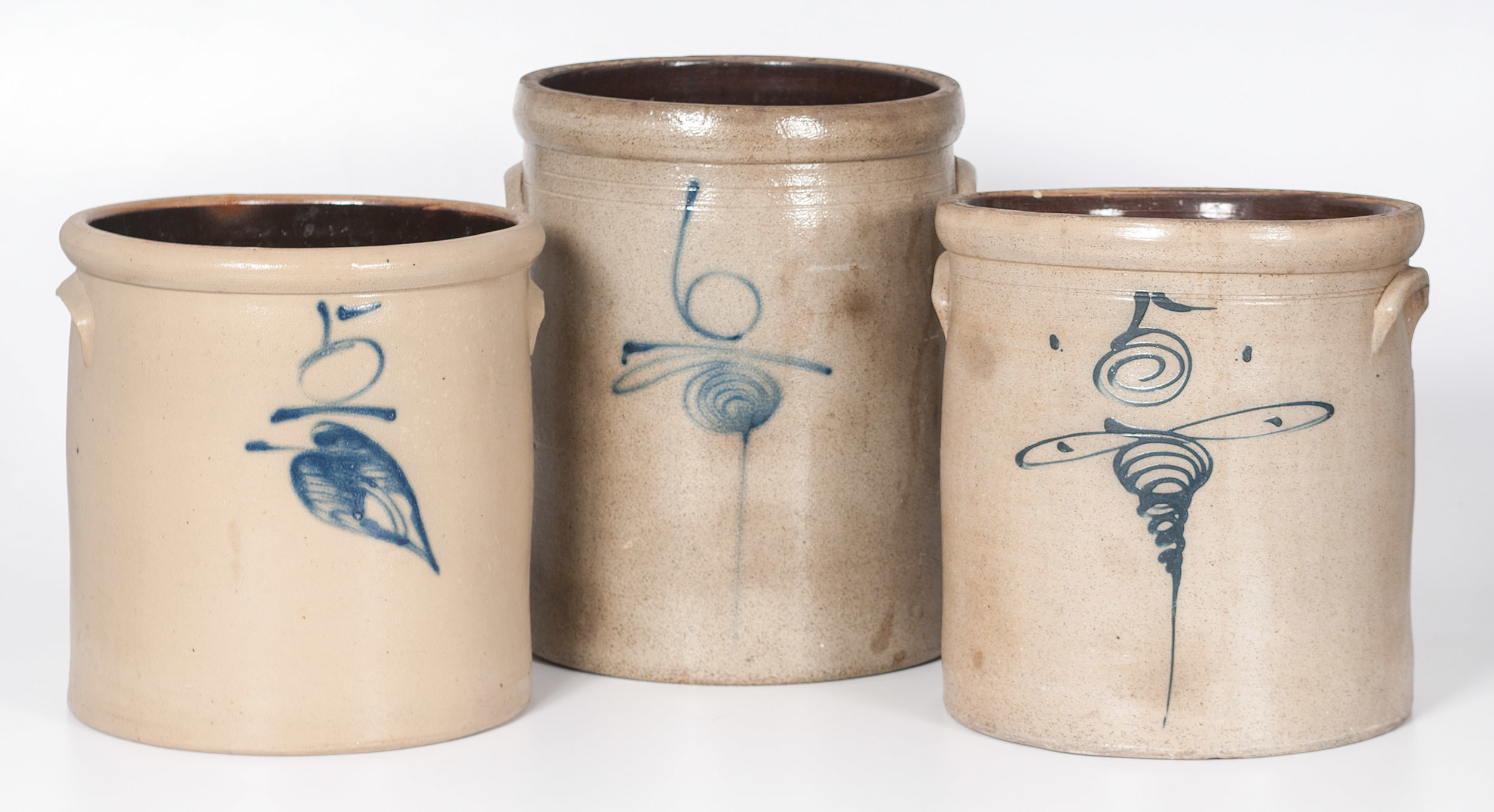 Stoneware Crocks with Cobalt Decoration Cowan's Auction House The