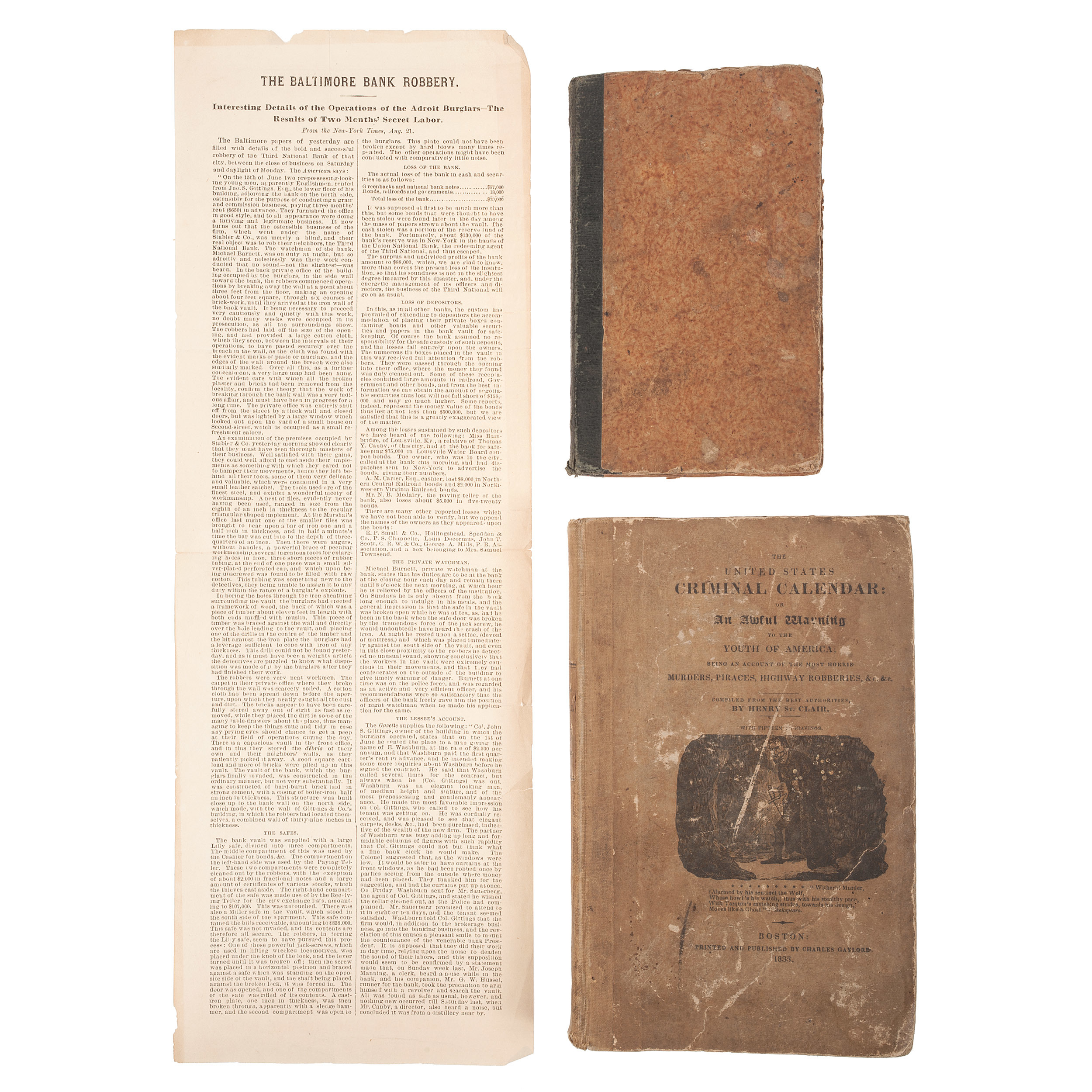 [Crime and Punishment] The United States Criminal Calendar for 1833