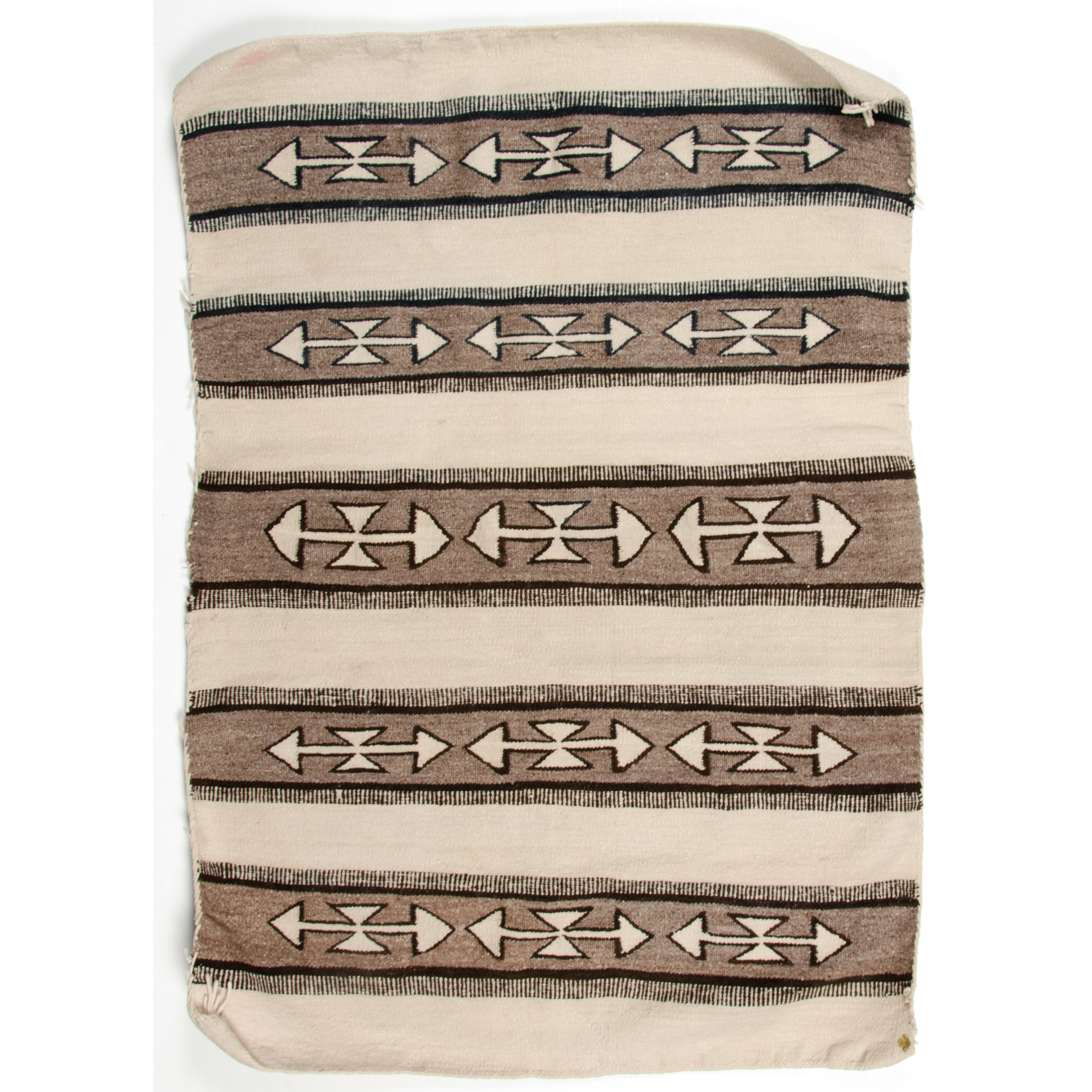 Navajo Double Saddle Blanket Weaving / Rug Cowan's Auction House The
