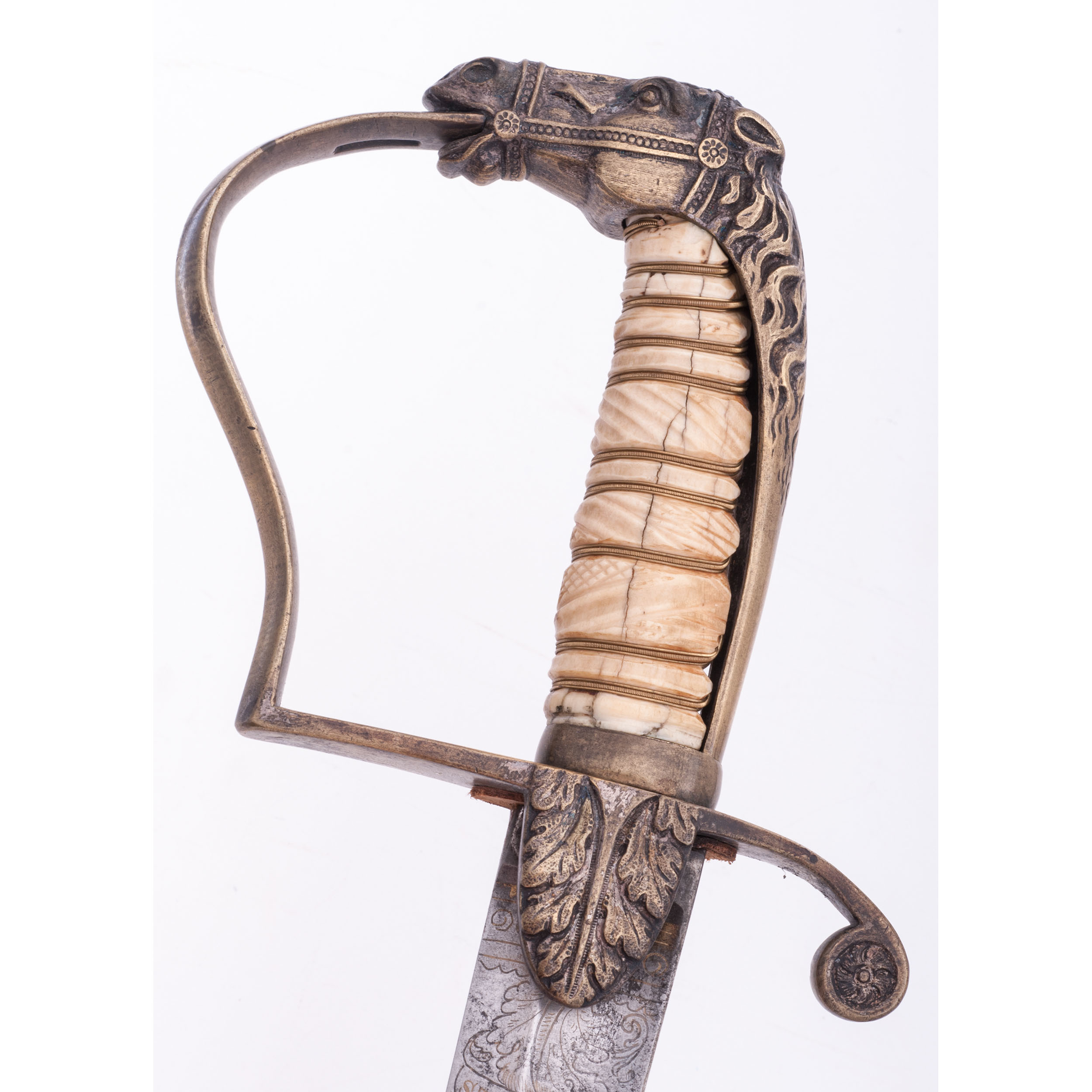 Early Horse Head Pommel Officer s Sword Cowan s Auction House The