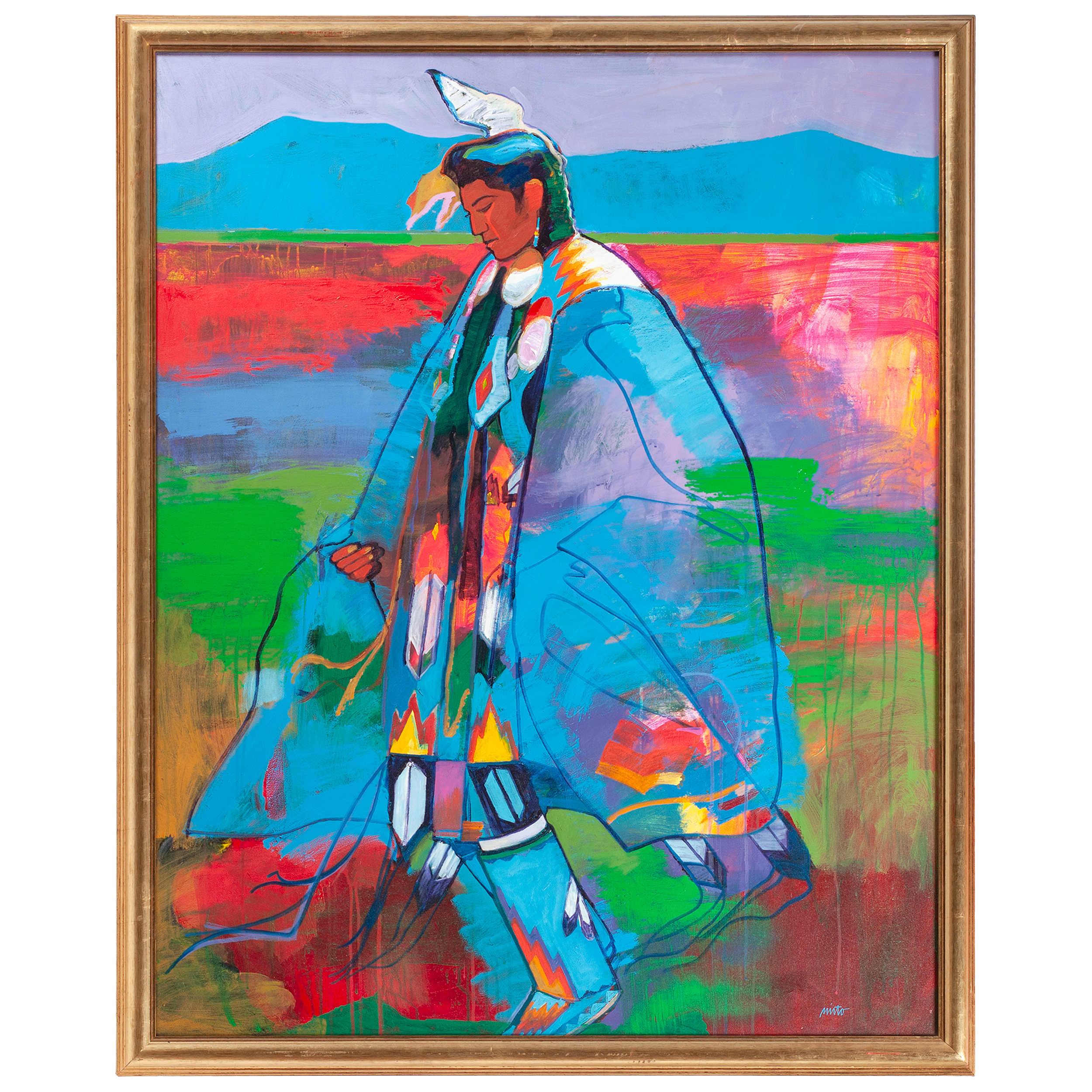 John Nieto (American, 19362018) Acrylic on Canvas Cowan