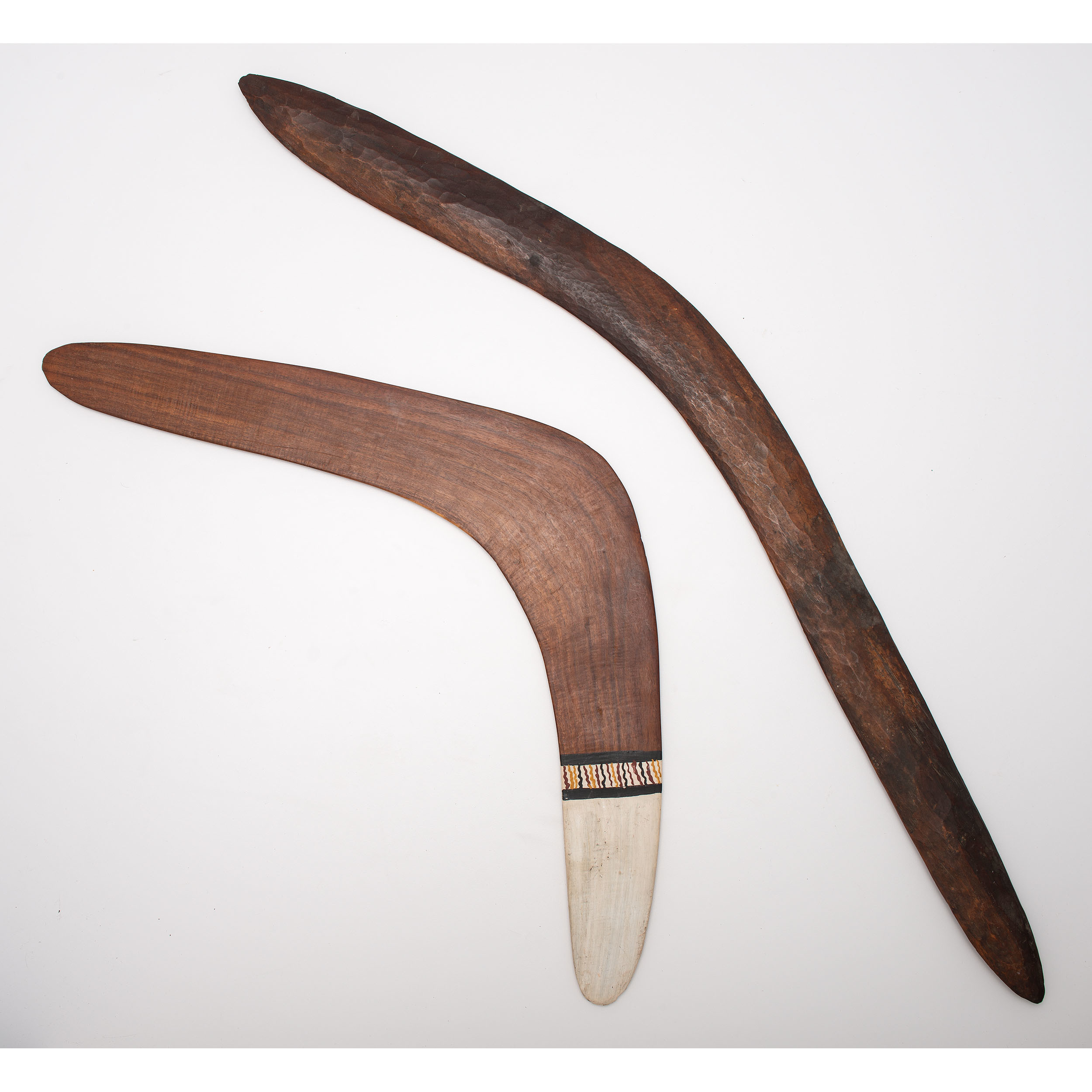 Lot Of Two Australian Boomerangs Cowan s Auction House The Midwest s 