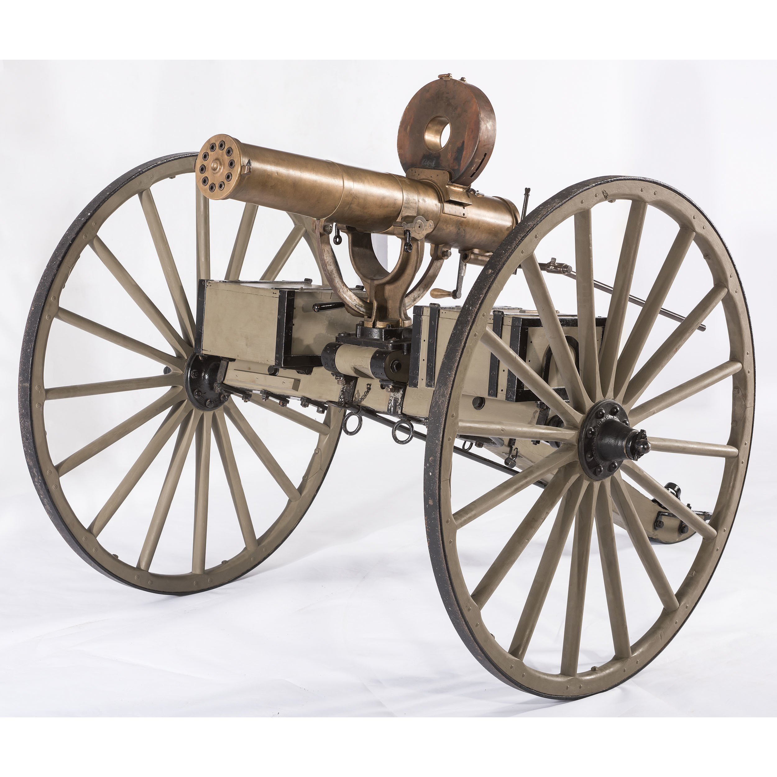 A Fine And Rare Colt Model 1883 Gatling Gun Complete With U S Army 