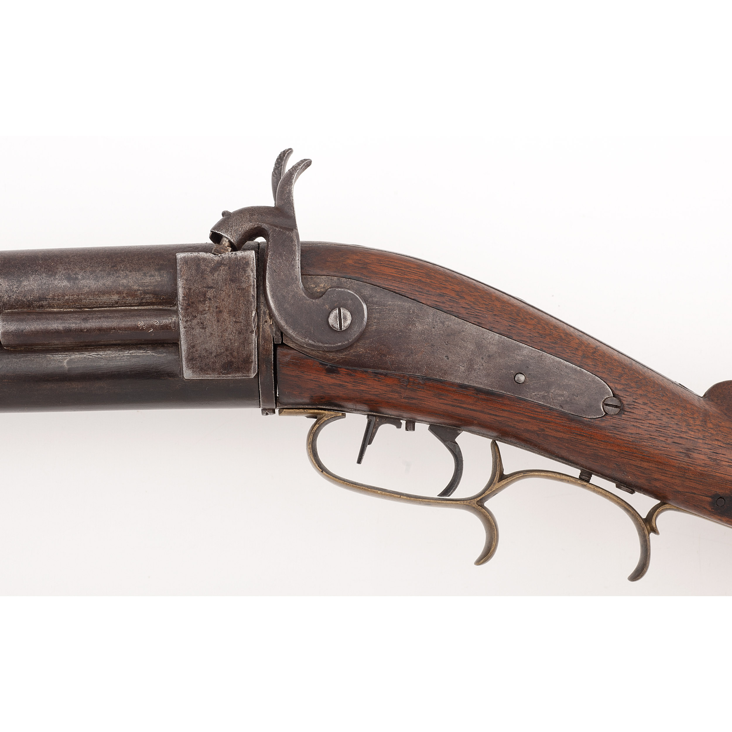 Percussion Over Under Rifle Shotgun Combination Cowan S Auction House ...