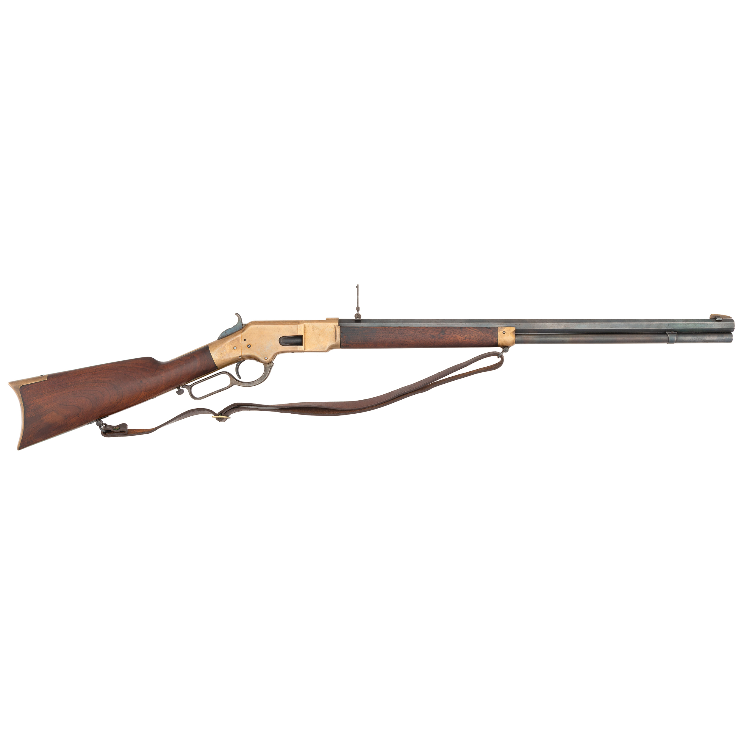 Winchester Model 1866 Rifle With Henry Marked Barrel Barnebys
