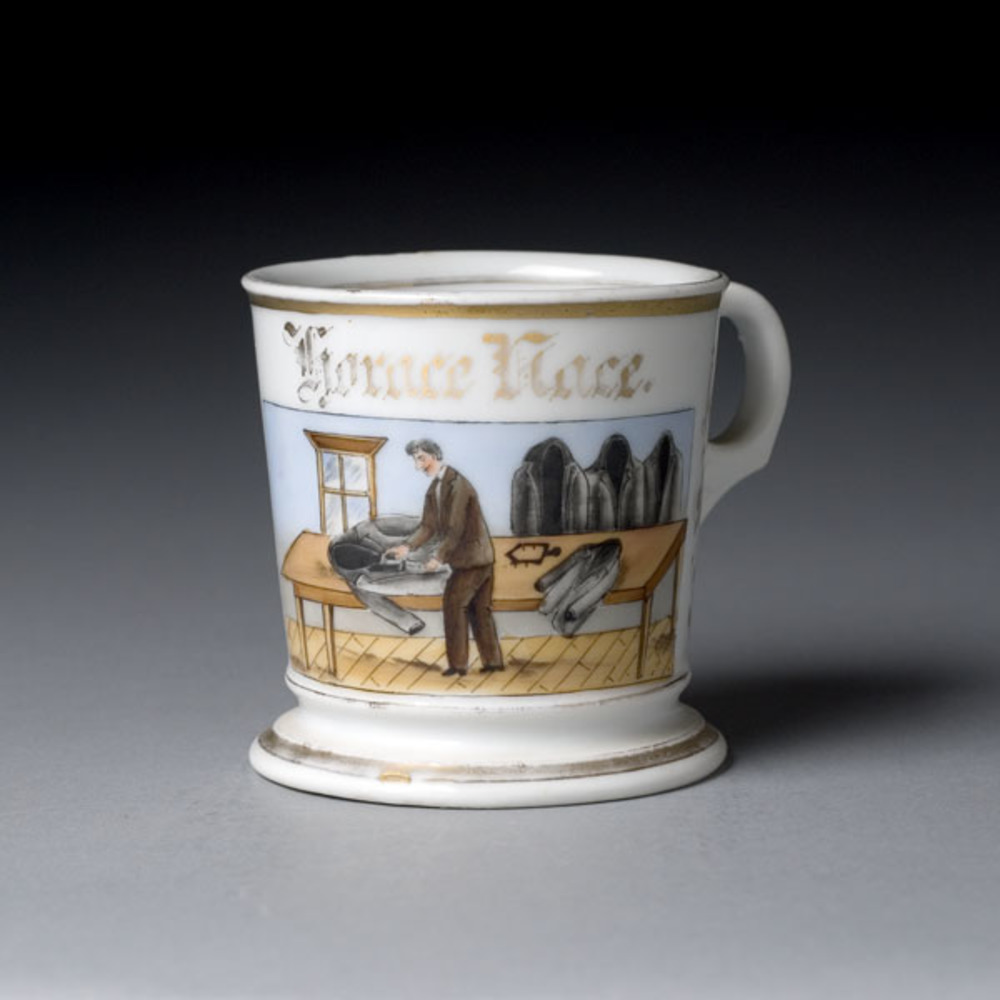 Tailor's Occupational Shaving Mug, Cowan's Auction House The Midwest