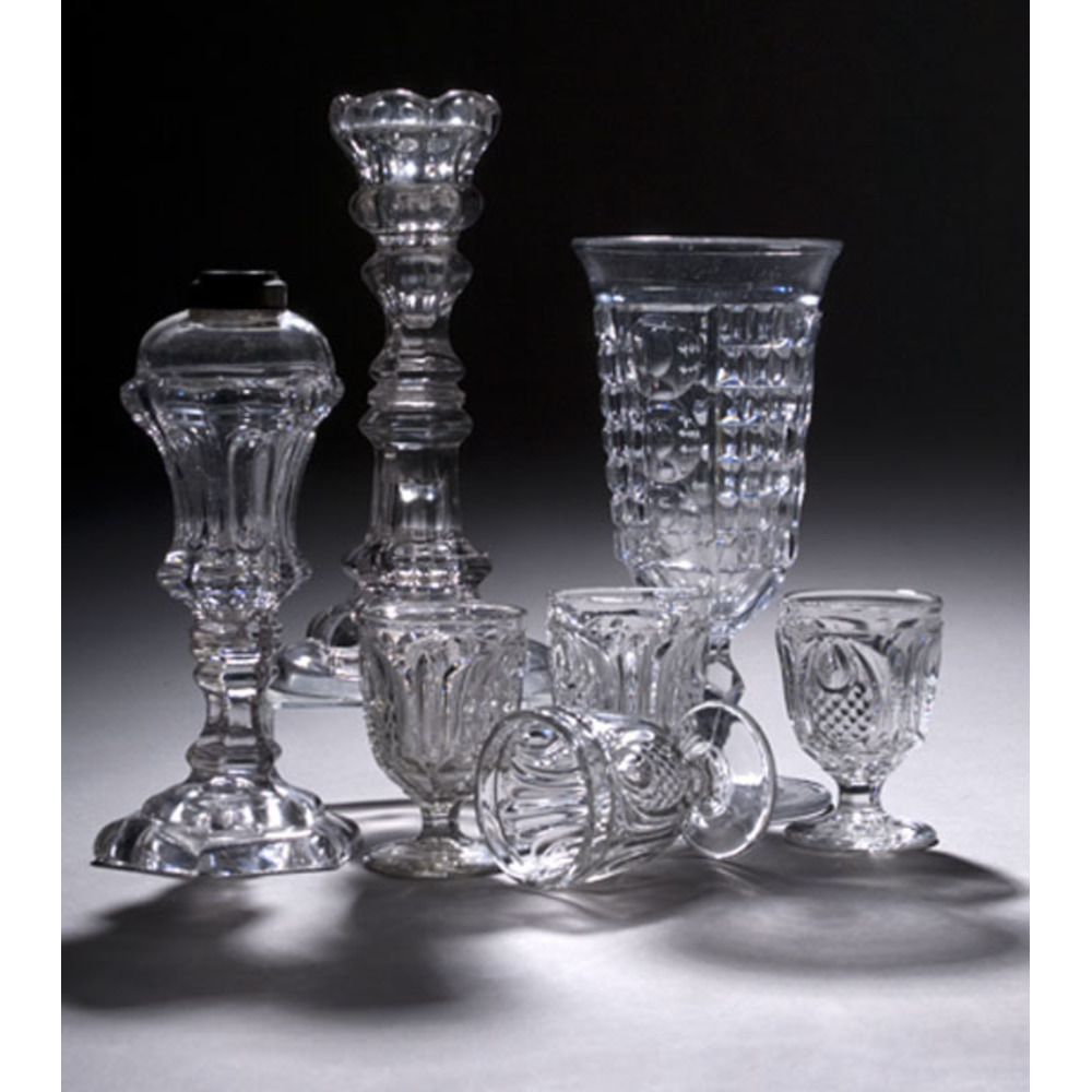 Assembled Group of Early Flint Glass, Cowan's Auction House The