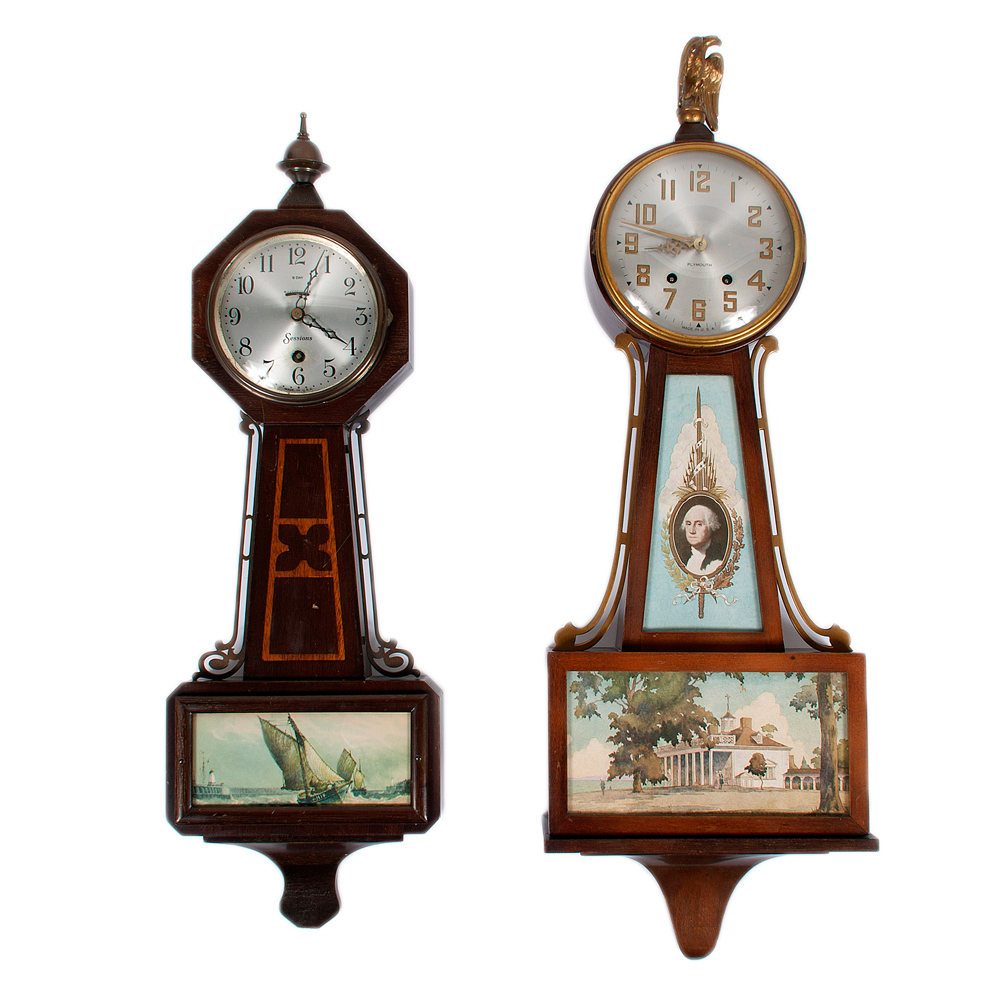 Plymouth and Sessions Banjo Clocks Cowan's Auction House The Midwest