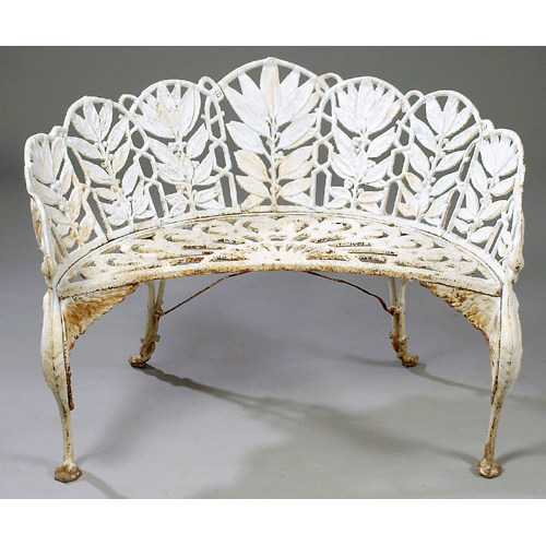 Winged Griffin Cast Iron Bench Cowan S Auction House The
