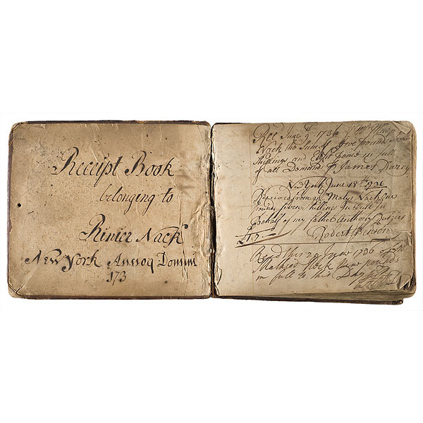 18th century receipt book of rinier nack new york cowan s auction