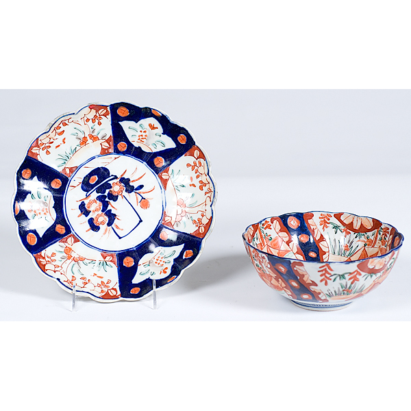 Japanese Imari Bowl and Plate Cowan's Auction House The Midwest's