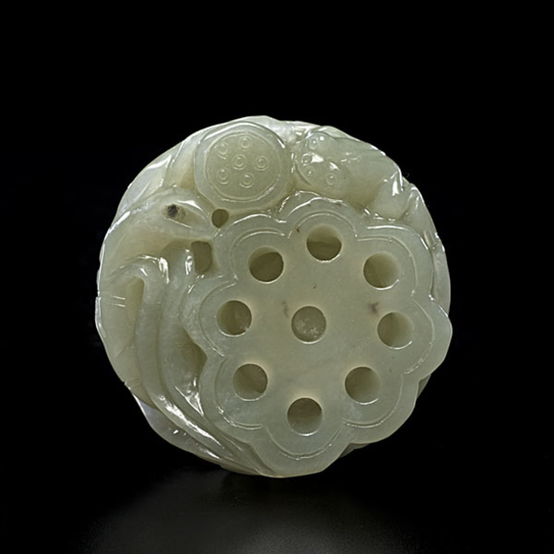 Chinese Celadon Jade Lotus Cowan s Auction House The Midwest s Most 