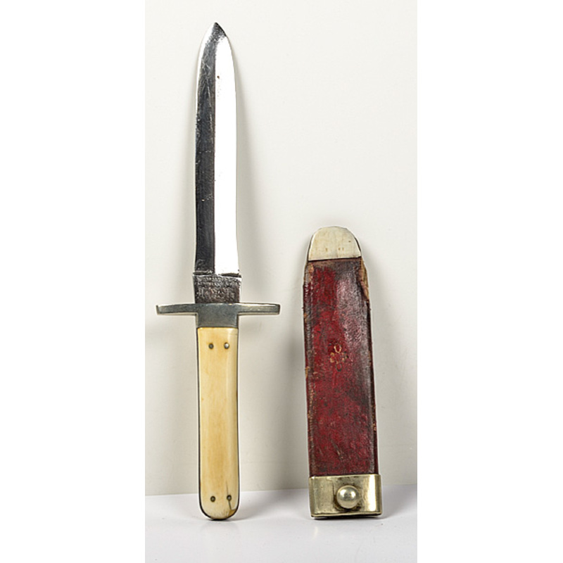 Sheffield Bowie Knife and Scabbard by Wolstenholm & Son Marked IXL