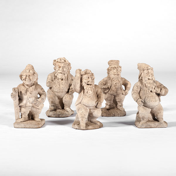 Limestone Carved Dwarf Garden Ornaments Cowan's Auction House The
