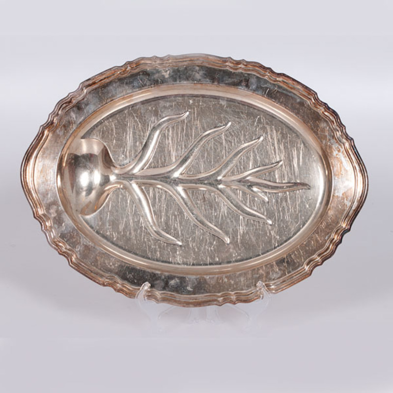 International Silver Platter, Chippendale Pattern Cowan's Auction