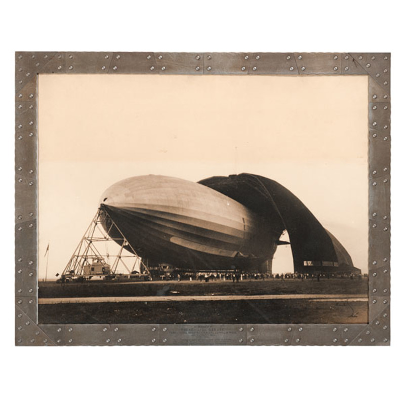 Margaret BourkeWhite Photograph of the U.S.S. Akron with Frame Made