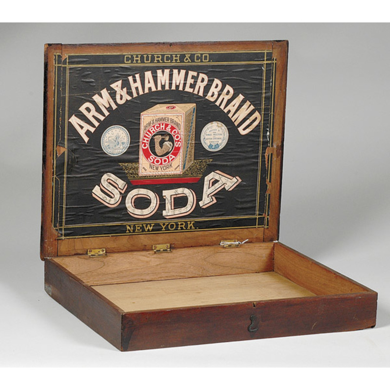 Arm & Hammer Brand Soda Walnut Display Case, Cowan's Auction House