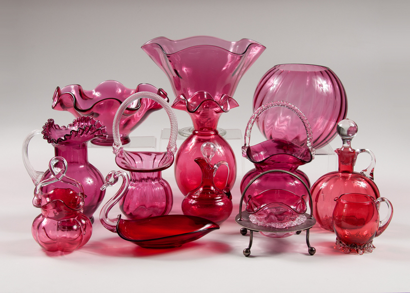 victorian cranberry glass plus cowan s auction house the
