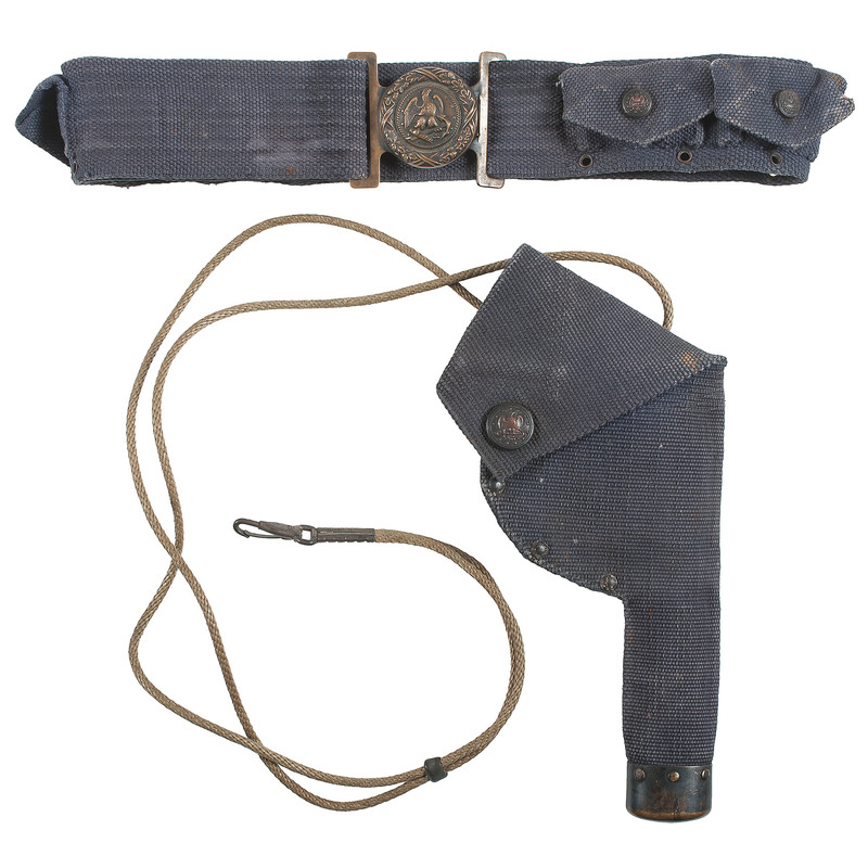 Rare Mills Holster and Belt for Navy Revolver 