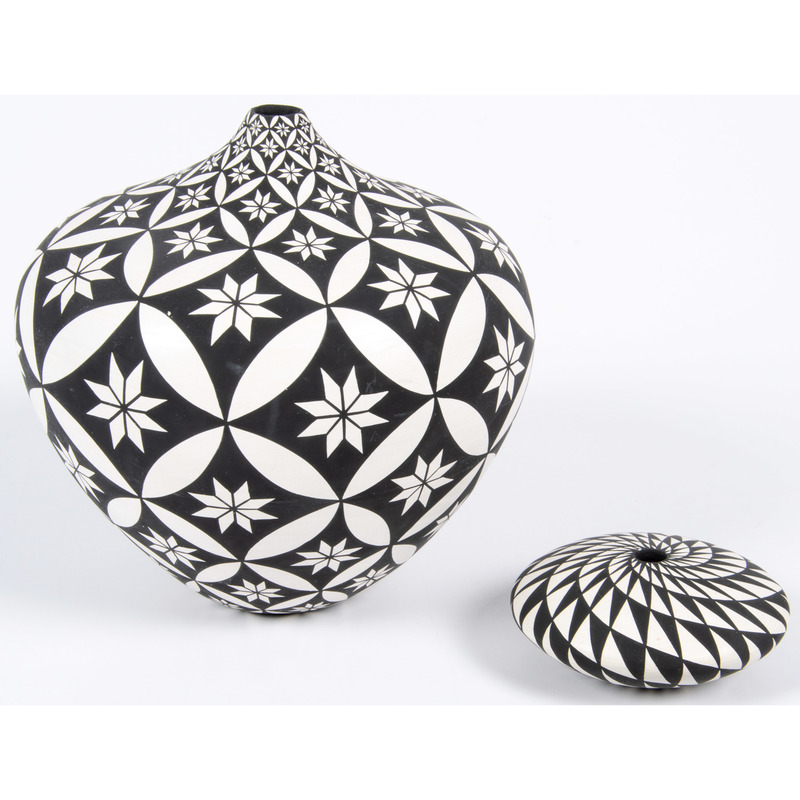 Dorothy Torivio (Acoma, b. 1940s) Pottery Seed Jars, From the ...