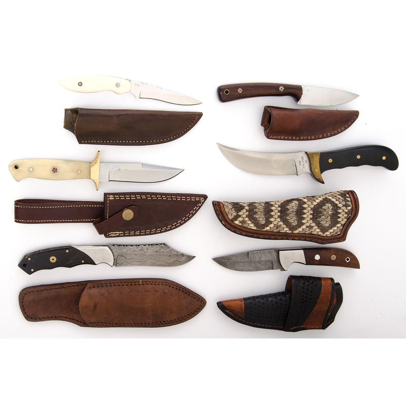 6 Fixed Blade Sheath Knives from the Estate of Art Gerber, Tell City