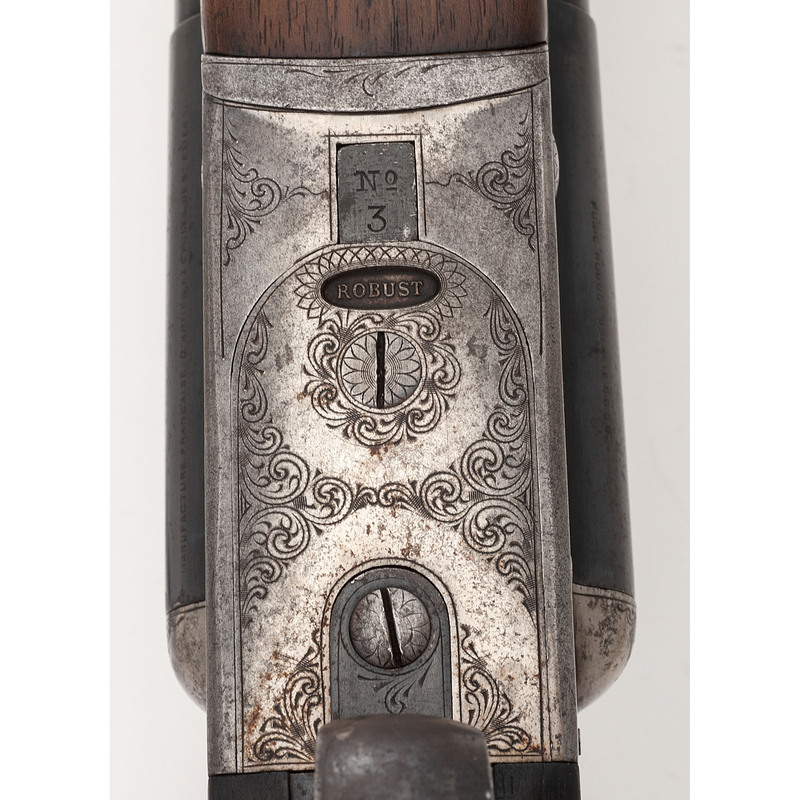 Classic French Robust Double Barrel Shotgun by St. Etienne auctions