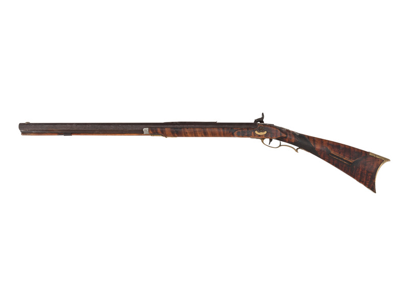 Signed Halfstock Percussion Rifle, Possibly William Wingert auctions