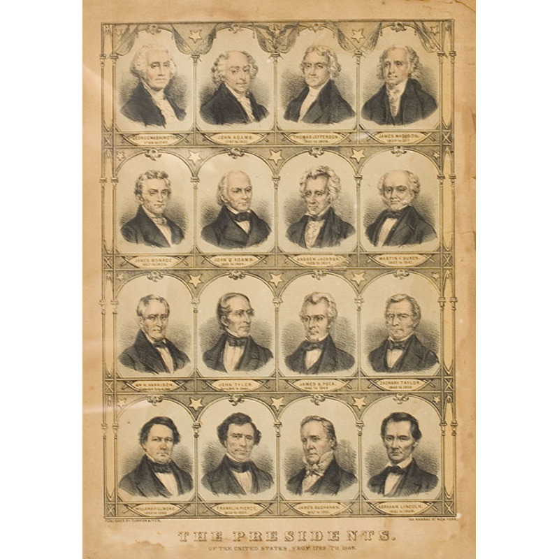 Lincoln and Past Presidents by Currier and Ives, auctions & price archive