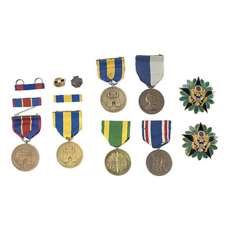 Lot Of Seven Unrelated US Army Campaign Medals Cowan s Auction House 