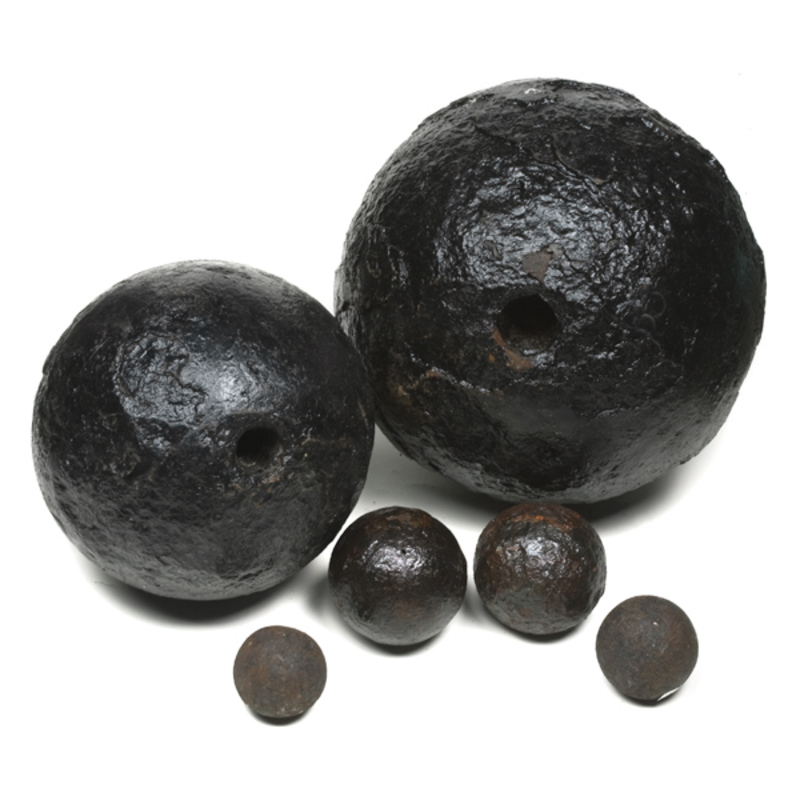 Lot Of 6 Civil War Cannon Balls Cowan s Auction House The Midwest s 