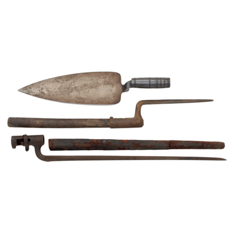1873 Springfield Trapdoor Trowel & 2 Socket auctions