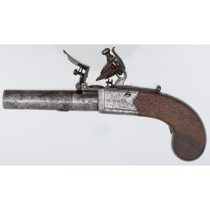 H. Nock Twist-Off Barrel Flintlock Pistol