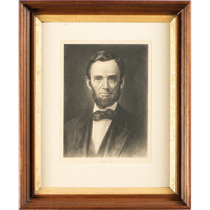 Early Twentieth-Century Artistic Celebrations of Abraham Lincoln, Including Sheet Music Cover for the "Lincoln Centennial March," Plus, Lot of Four