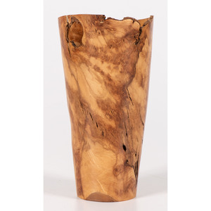 A Turned Burl Wood Vase by Jeff Salter