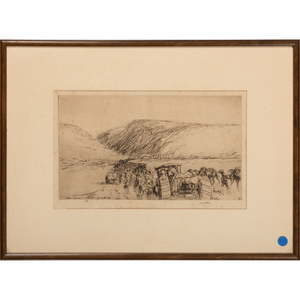 A Group of Etchings by Sir Muirhead Bone (British, 1876-1953), James McBey (British/American, 1883-1959), and Auguste-Louis Lepère (French, 1849-1918)