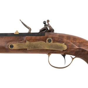 Contemporary Flintlock Rifled Pistol by Davide Pedersoli