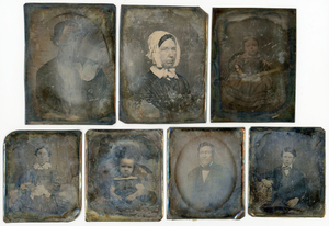 71 BARE DAGUERREOTYPE PLATES, MANY WITH IMAGES